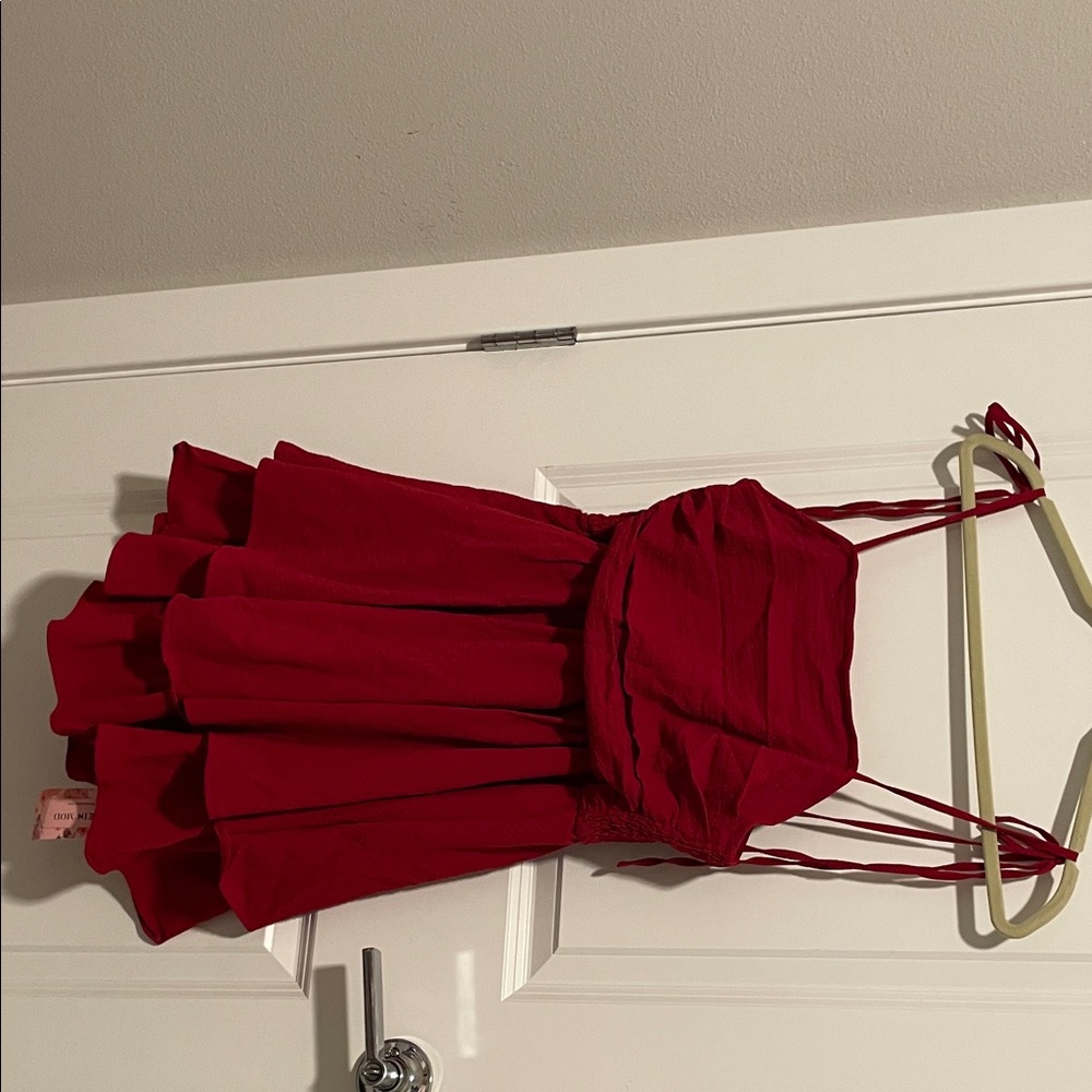 Red Sleeveless Dress